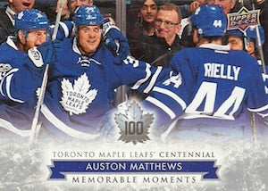 2017 UPPER DECK TORONTO MAPLE LEAFS CENTENNIAL - BASE SHORT PRINTS - SINGLES -