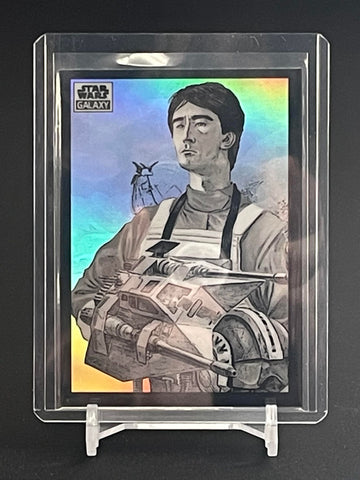 2022 TOPPS CHROME STAR WARS GALAXY - SKETCH VARIATION - WEDGE ANTILLES - #BV99