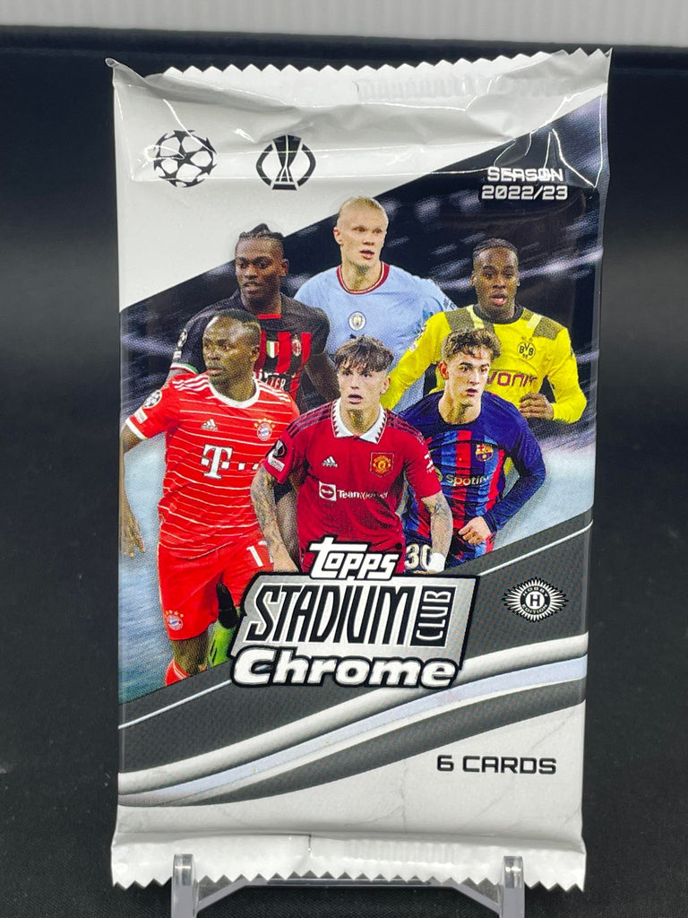 2022 TOPPS STADIUM CLUB CHROME UEFA SOCCER HOBBY PACK