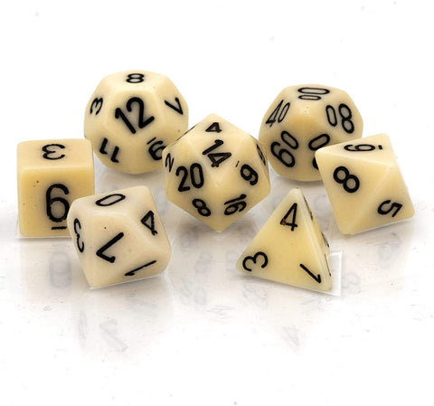 CHESSEX OPAQUE 7-DIE SET