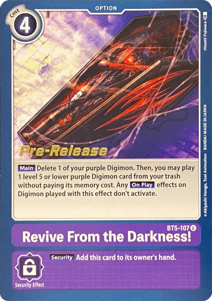 purple option cards digimon The next training promo we got from Another Knight is Image Training featuring Calumon and Gabumon ready to kick some butt! This card searches for and Blue cards! (Digimon, Tamer, or Purple Option Necrophobia (BT3-110) - DigimonCard