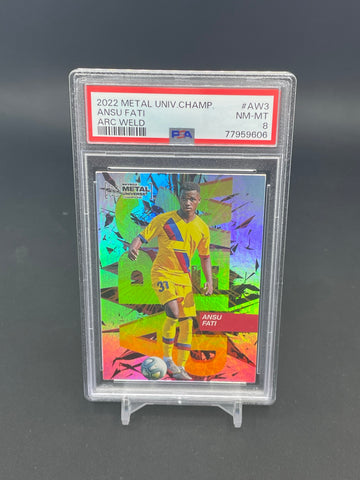 2022 UPPER DECK SKYBOX METAL UNIVERSE CHAMPIONS - ARC WELD - A. FATI - #AW3 - PSA 8
