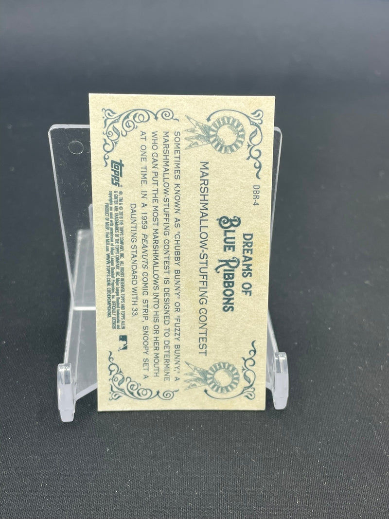 2019 TOPPS ALLEN & GINTER - MINI DREAMS OF BLUE RIBBONS - MARSHMELLOW STUFFING CONTEST