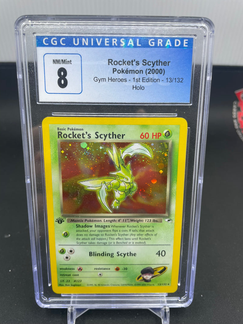 POKEMON - 1ST EDITION GYM HEROES - ROCKET'S SCYTHER - HOLO -
