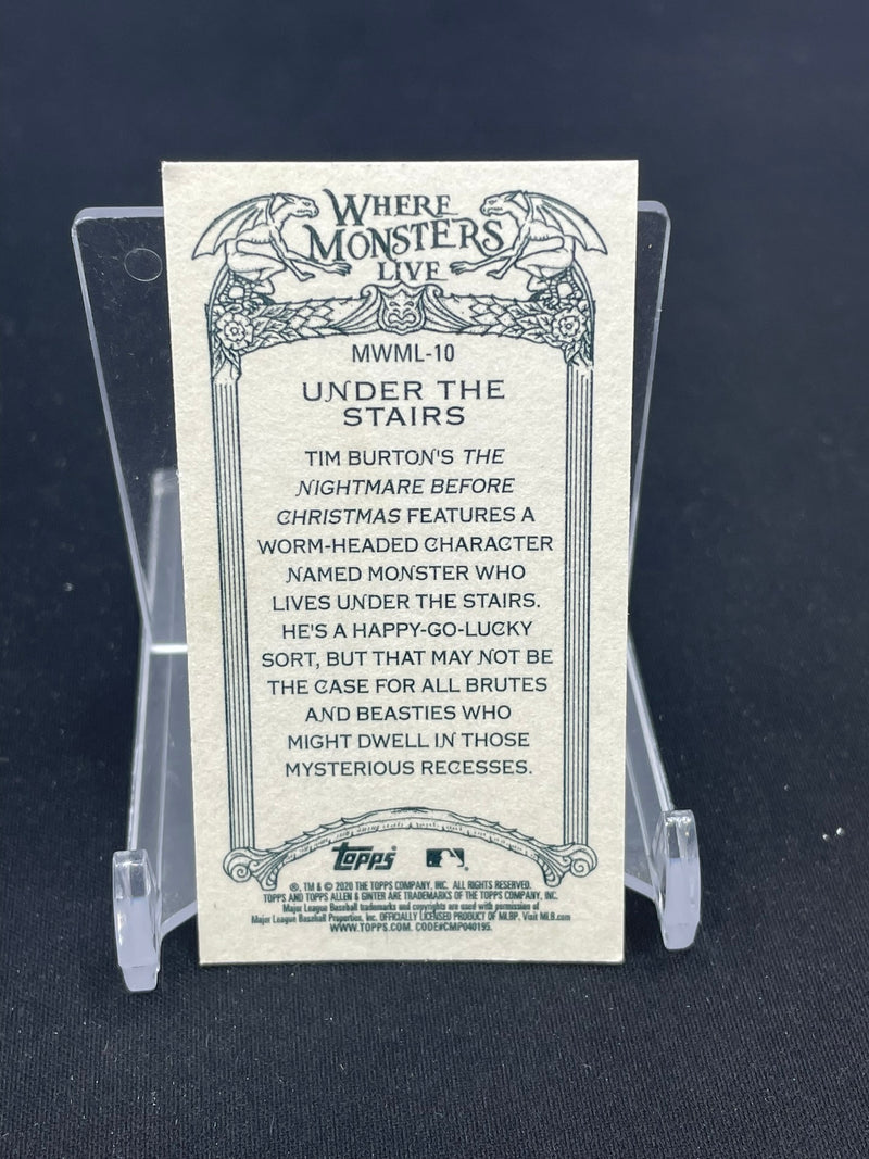 2019 TOPPS ALLEN & GINTER - WHERE MONSTERS LIVE - UNDER THE STAIRS -