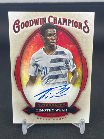 2020 UPPER DECK GOODWIN CHAMPIONS - T. WEAH - #A-WE - AUTOGRAPH