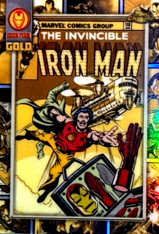 2025 TOPPS CHROME MARVEL - IRON MAN GOLD CARD - SINGLES - IM1-IM10 - YOU PICK FROM LIST