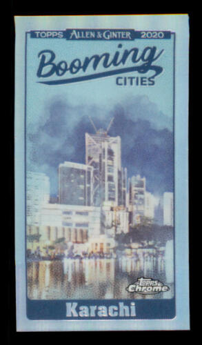 2020 TOPPS ALLEN & GINTER CHROME - MINI - BOOMING CITIES - SINGLES -