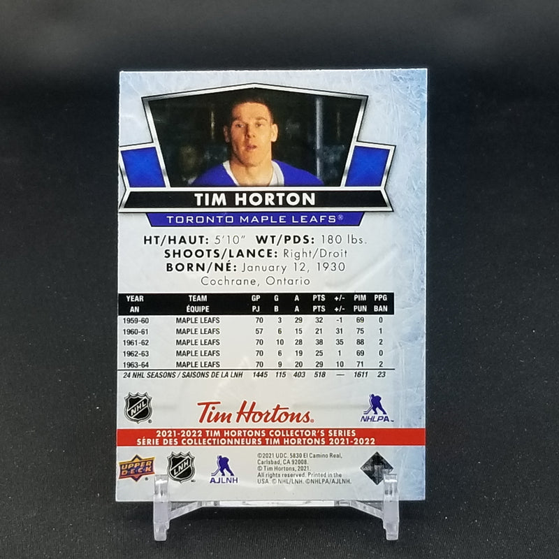2021 UPPER DECK TIM HORTONS - BASE - SINGLES -