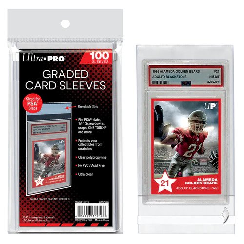 ULTRA PRO GRADED CARD SLEEVES 100 COUNT - PSA SIZE