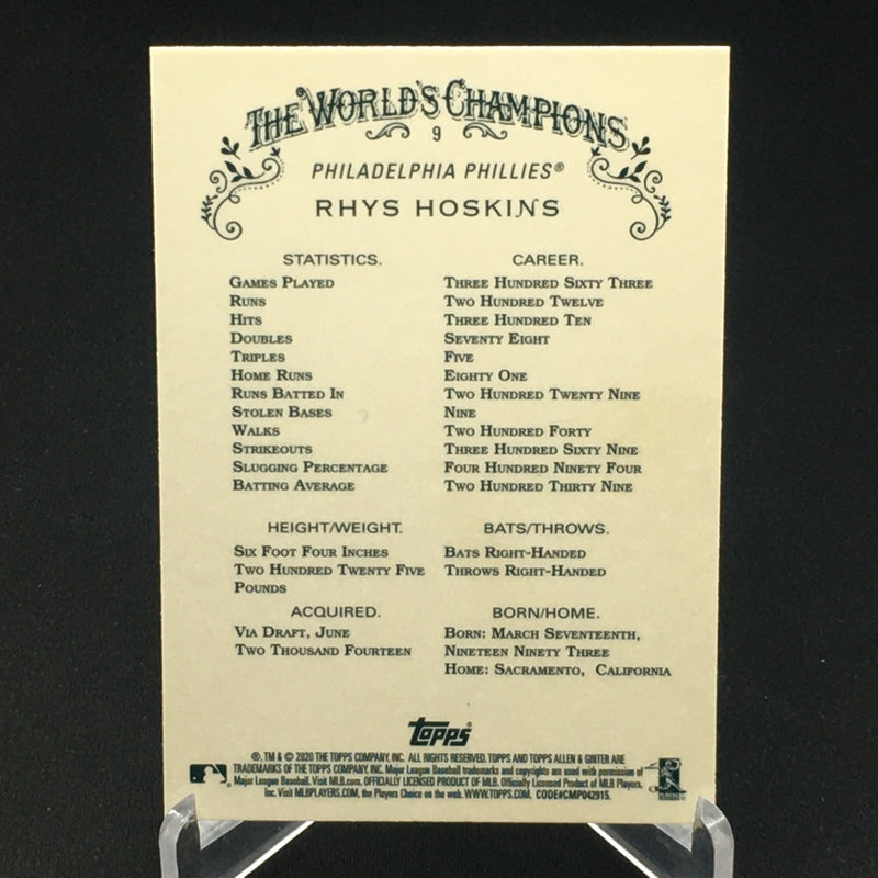 2020 TOPPS CHROME ALLEN AND GINTER BASEBALL - SINGLES -