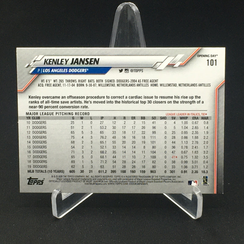 2020 TOPPS OPENING DAY BASEBALL - SINGLE -