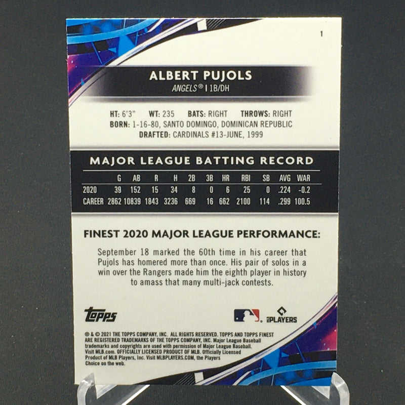 2021 TOPPS FINEST BASEBALL - BASE - SINGLE -