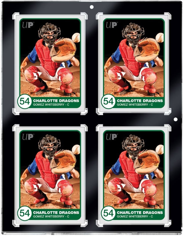 ULTRA PRO BLACK BORDER 4 THICK CARDS ONE-TOUCH 130PT