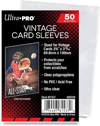 ULTRA PRO VINTAGE CARD SLEEVES 50 PACK