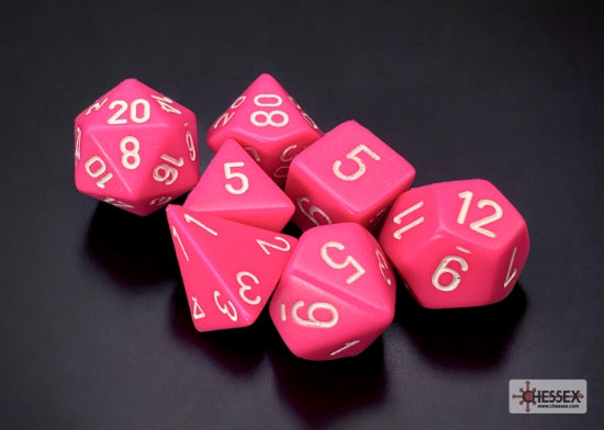 CHESSEX OPAQUE 7-DIE SET