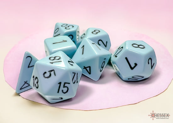 CHESSEX OPAQUE 7-DIE SET