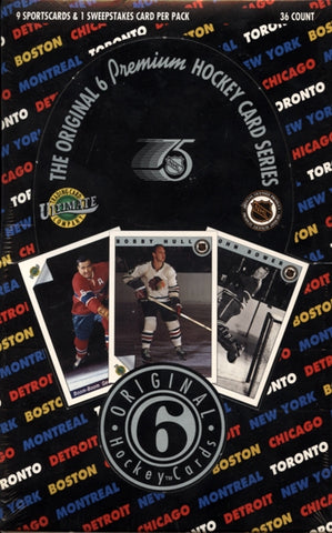 1991 ULTIMATE ORIGINAL 6 HOCKEY BOX