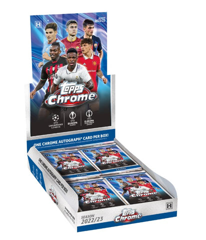 2022 TOPPS CHROME UEFA SOCCER HOBBY BOX