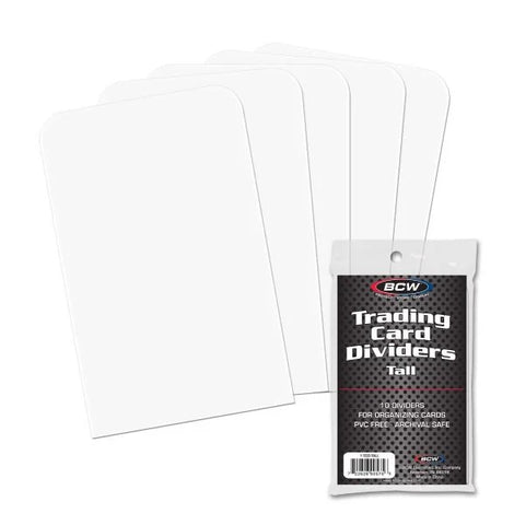 BCW TRADING CARD DIVIDERS TALL