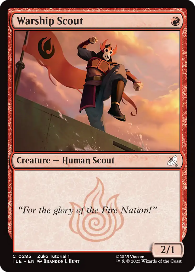 Warship Scout (0285) [Avatar: The Last Airbender: Eternal-Legal]