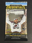 2022 UPPER DECK CREDENTIALS HOCKEY HOBBY PACK