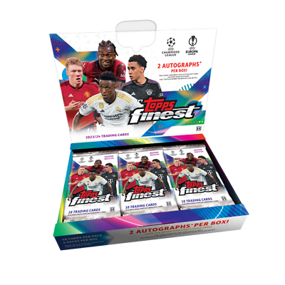 2023 TOPPS FINEST UEFA CLUB COMPETITIONS SOCCER HOBBY BOX