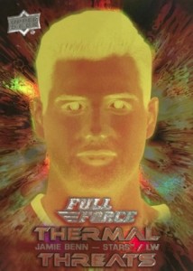 2015 UPPER DECK FULL FORCE - THERMAL THREATS - COMPLETE SET WITH MCDAVID ROOKIE - 22 CARDS