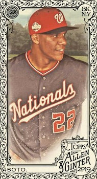 2019 TOPPS ALLEN & GINTER - MINI BLACK BORDER - SINGLES - #1-400 - YOU PICK FROM LIST