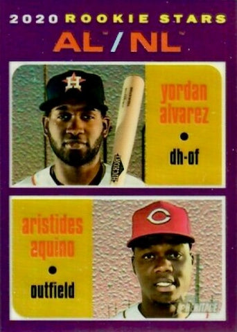 2020 TOPPS HERITAGE - PURPLE HOT BOX REFRACTOR - SINGLES - SELECT YOUR PLAYER