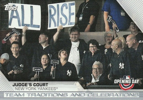 2020 TOPPS OPENING DAY - TEAM TRADITIONS AND CELEBRATIONS - SINGLES -