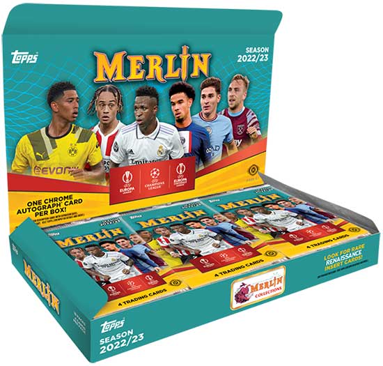 2022 TOPPS MERLIN UEFA CHAMPIONS LEAGUE SOCCER HOBBY BOX