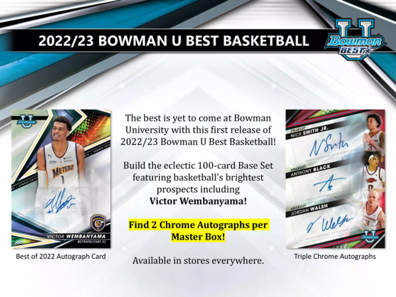 2022 TOPPS BOWMAN'S BEST UNIVERSITY BASKETBALL HOBBY BOX
