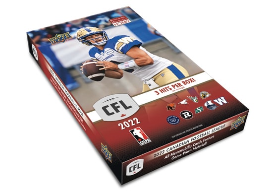 2022 UPPER DECK CFL FOOTBALL HOBBY BOX