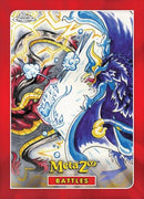 2022 TOPPS CHROME METAZOO SERIES 0 - BATTLES - RIVER DINOS VS. SILVER CAT -