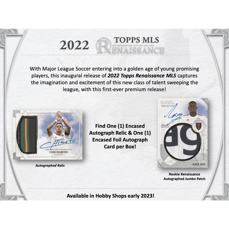 2022 TOPPS RENAISSANCE MLS SOCCER HOBBY BOX