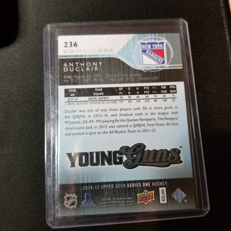 2014 UPPER DECK SERIES ONE - YOUNG GUNS - A. DUCLAIR -