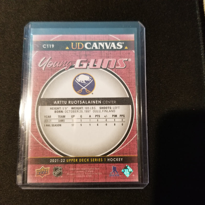 2021 UPPER DECK SERIES ONE - UD CANVAS - YOUNG GUNS - A. RUOTSALAINEN -