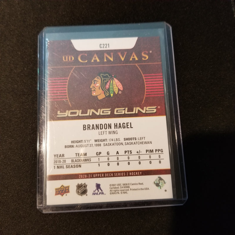 2020 UPPER DECK SERIES TWO - UD CANVAS - YOUNG GUNS - B. HAGEL -