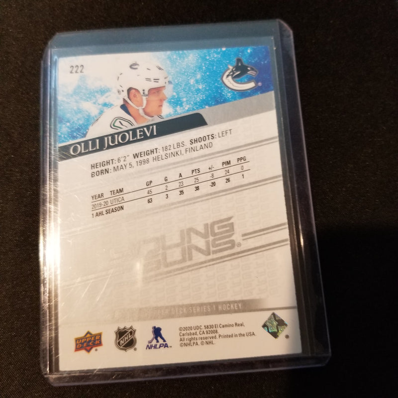 2020 UPPER DECK SERIES ONE - YOUNG GUNS - O. JUOLEVI -