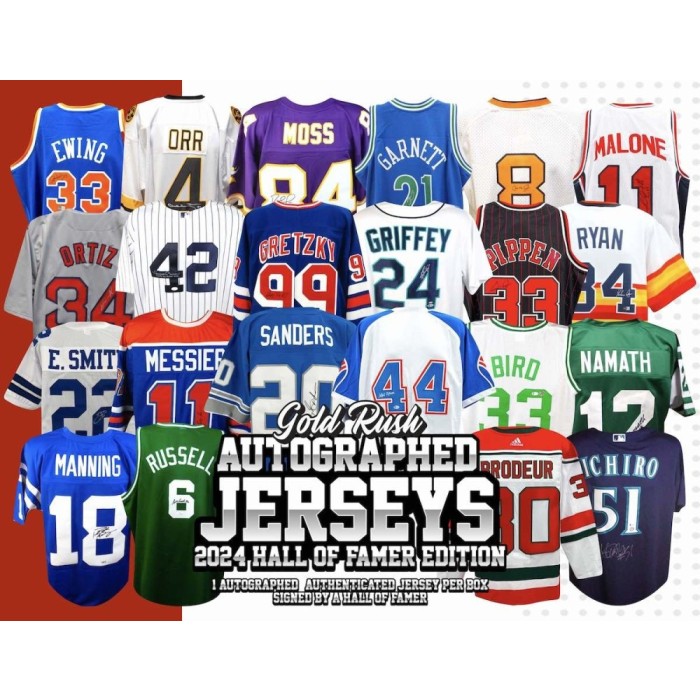 2024 GOLD RUSH HALL OF FAME MULTI-SPORT JERSEY EDITION