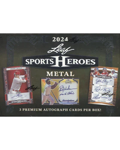 2024 LEAF SPORTS HEROES METAL HOBBY BOX