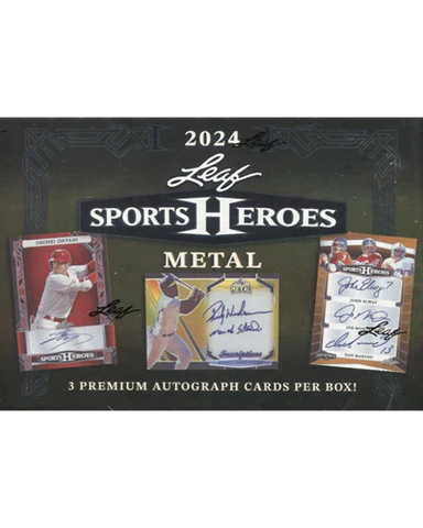 2024 LEAF SPORTS HEROES METAL HOBBY BOX