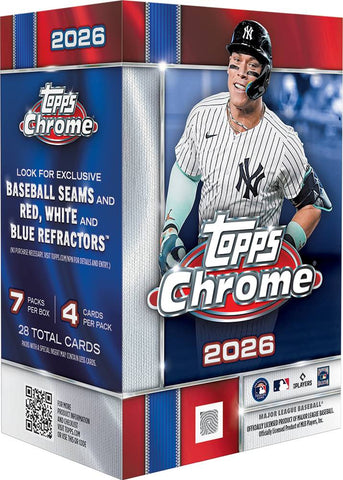2026 TOPPS CHROME BASEBALL BLASTER BOX