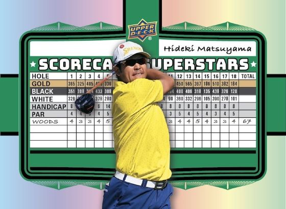 2026 UPPER DECK GOLF - SCORECARD SUPERSTARS - SINGLES -