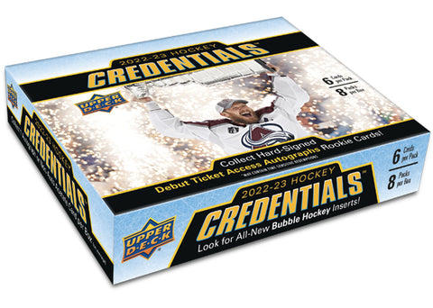 2022 UPPER DECK CREDENTIALS HOCKEY HOBBY BOX