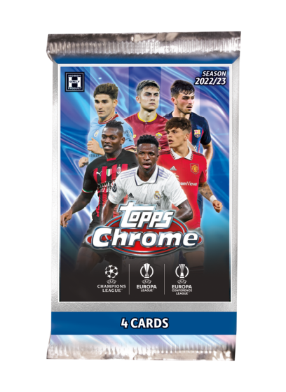 2022 TOPPS CHROME UEFA SOCCER HOBBY PACK