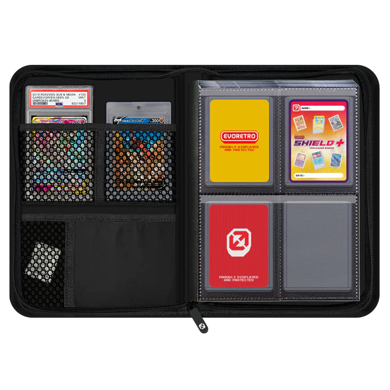 EVORETRO SHIELD+ COMPACT 2X2 TOPLOADER BINDER (96 CARDS)