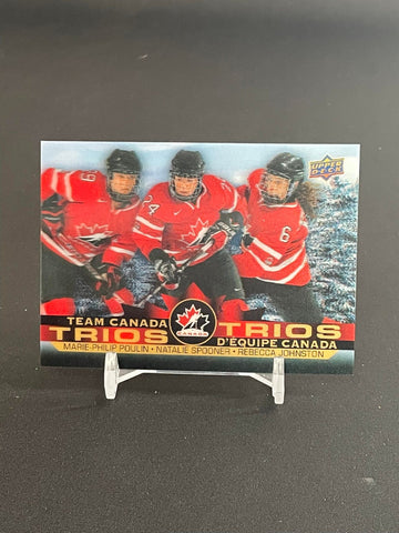 2021 UPPER DECK TIM HORTONS TEAM CANADA - TRIOS - M. POULIN / N. SPOONER / R. JOHNSTON - #T-6