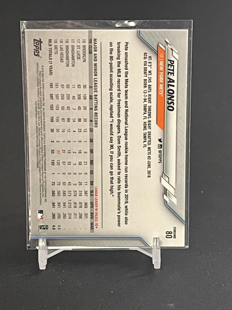 2020 TOPPS CHROME - NEGATIVE REFRACTOR - P. ALONSO -